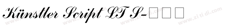 Künstler Script LT S字体转换